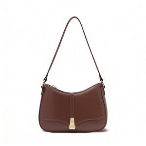 4709 Crescent Shoulder Bag , Vintage Retro Vegan Leather Clutch Tote